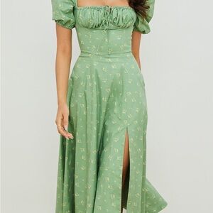 House of CB Green Tallulah Midi Dress